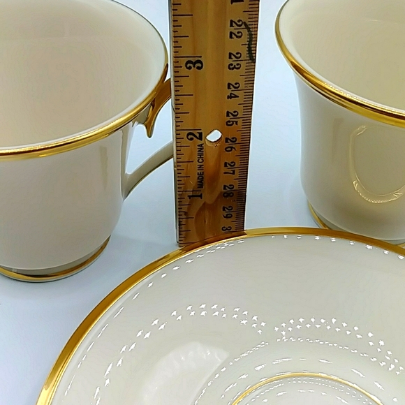COPY- 2 Lenox Eternal Cup & Saucer Sets. USA - Picture 7 of 8